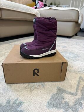 Reima Kids' Plum Snow Boots - Waterproof Cold-Weather Boot , New